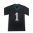 Men'S Polyester Sports Jersey #1 - V-Neck Embroidered Football Shirt, Breathable Knit Fabric for Casual and Athletic Activities - Slight Stretch, Loose Fit for Adults and Teens, Suitable for All Seasons