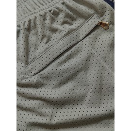 Men'S #3 Letter Embroidery Fashion Stretch Sports Basketball Shorts, Breathable Quick Drying - Ideal For Basketball, Running, Tennis, Golf, Beach, Outdoor Activities