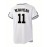 Men's White #11 Baseball Jersey with 