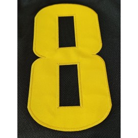 Mens #8 Black Basketball Sports Jersey, Breathable Sleeveless Pattern Embroidery Sweatshirt Training Competition Sports Uniforms Suitable For Summer