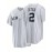Men's White Striped #2 Baseball Shirt - Breathable Button-Up V-Neck with Classic Letter Embroidery, Loose Fit for Training, Games & Casual Wear | All-Season Sportswear for Men & Teens, Baseball Jersey