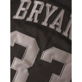 Stitched #33 Black Basketball Jersey