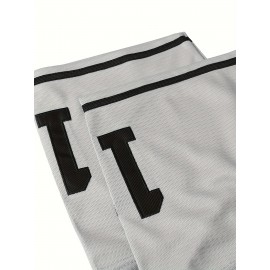 Men'S V-neck Baseball Jersey # 11 Gray Embroidered Breathable Lightweight, Perfect For Training And Casual Wear Size S-3XL