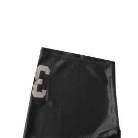 #34 Black Breathable Embroidered Football Jersey