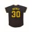 Men'S #30 Pittsburgh Black Baseball Jersey - Classic Retro Embroidered Lettering, Breathable Short Sleeve V-Neck Sports Shirt For Casual & Party Wear