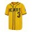 Men's Vintage Baseball Jersey #3 Yellow Stripes Retro CHICOS Lettering Breathable Polyester V-Neck Loose Fit Short Sleeve T-Shirt for Sports, Casual & Holiday Wear