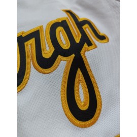 Men'S Pittsburgh #30 White Polyester Baseball Jersey - Sports V-Neck with Embroidered Letters & Numbers, Short Sleeve, Slight Stretch, Four Seasons Wear for Casual or Sports Occasions, Loose Fit Knit Fabric Tops
