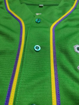 Classic Letter & Number 33 Embroidered Design, Men'S Breathable Baseball Jersey, Short Sleeve Shirt For Training And Competition