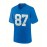 Men'S #87 Embroidery Blue Sport Jersey : V-neck short sleeves Breathable Sports T-shirt For Training Competition