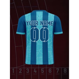 Customizable Youngsters' Soccer Jersey - V-Neck, Comfort Fit with Name & Number, Perfect for Sports & Outdoor Activities, Soccer Accessories