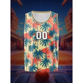 Custom Youngsters' Basketball Jersey with Name & Number - Breathable, Comfort Fit for Training & Games, Perfect for Halloween & Outdoor Activities