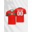 [Customized Football Jersey] Polyester Customized Name And Number V-neck Football Jersey | Medium Stretch All Over Print Sports Shirt for Boys And Girls, Preppy Casual Street Style