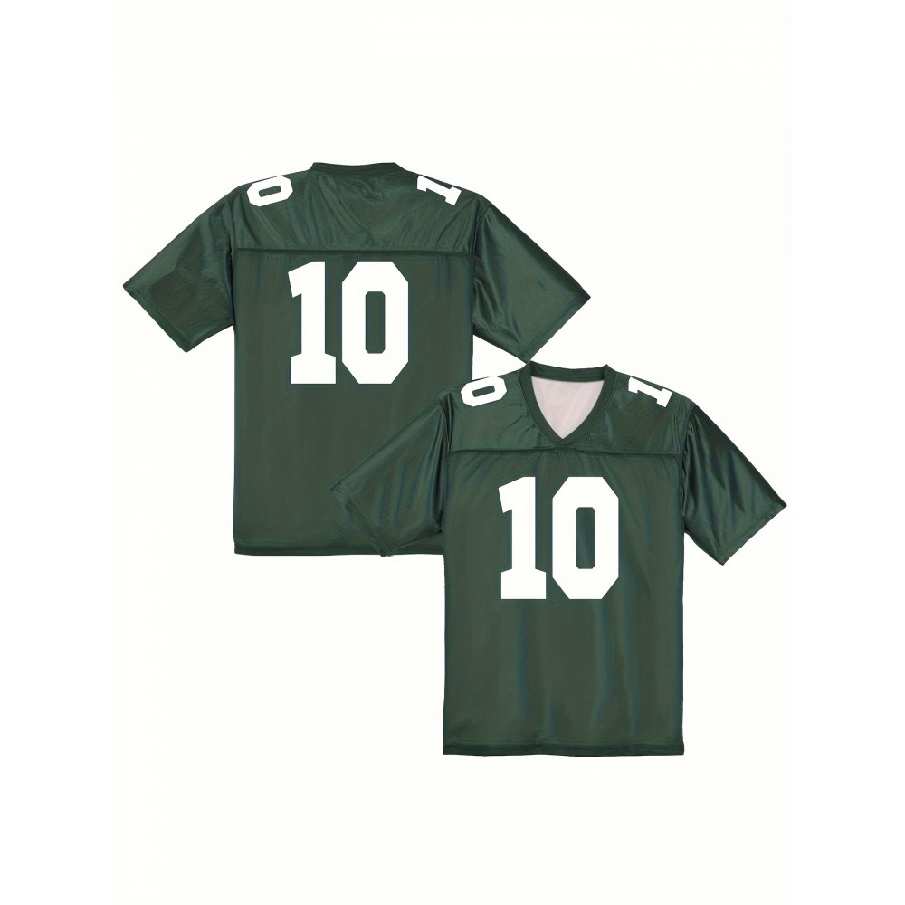 Women's Green Bay #10 Football Jersey - V-Neck, Short Sleeve, Breathable Polyester Sports Shirt for Fans, Casual & Training Wear, Loose Fit for All Seasons, Perfect for Game Day or Party Wear, Sports Fan Apparel | Sporty Vneck Jersey | Stretch Fabric Women's Green Bay #10 Football Jersey - V-Neck, Short Sleeve, Breathable Polyester Sports Shirt for Fans, Casual & Training Wear, Loose Fit for All Seasons, Perfect for Game Day or Party Wear, Sports Fan Apparel | Sporty Vneck Jersey | Stretch Fabric