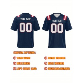 Custom Plus-Size Women's Football Jersey - Personalized Team Name & Number, Vibrant Teal V-Neck Summer Sportswear, Breathable Athletic Top for Sports Meetings, Travel Photo Shoots