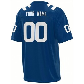 Custom Plus-Size Women's Football Jersey - Personalized Team Name & Number, Vibrant Teal V-Neck Summer Sportswear, Breathable Athletic Top for Sports Meetings, Travel Photo Shoots