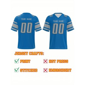 Custom Plus-Size Women's Football Jersey - Personalized Team Name & Number, Vibrant Teal V-Neck Summer Sportswear, Breathable Athletic Top for Sports Meetings, Travel Photo Shoots