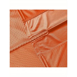 Customizable Football Jersey - Personalized Team & Number, V-Neck Short Sleeve, Breathable Fabric, Perfect for Sports & Casual Wear, Summer Sports Apparel, Sporty Clothing, Comfortable Fit