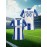 Customizable Women'S Soccer Jersey - Personalized Team & Number, Breathable Quick-Dry Athletic Shirt for Training, Fitness, and Casual Wear, Blue & White Striped Design with YASUDA Logo, Soccer Accessories, PLUS SIZE