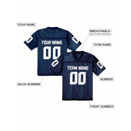 Custom Football Jersey Replica - Personalized Team Name& Number, Fan Gift Shirt for Women, Sizes 1XL-6XL, Ideal for Sports, Events& Casual Wear