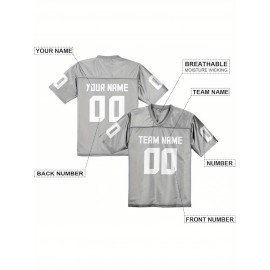Custom Football Jersey Replica - Personalized Team Name& Number, Fan Gift Shirt for Women, Sizes 1XL-6XL, Ideal for Sports, Events& Casual Wear
