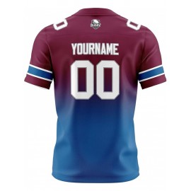 Custom Team Football jersey, Personalized Name& Number, Button-Up V-Neck Shirt, Soft Polyester for Training, Matches, and Team Activities